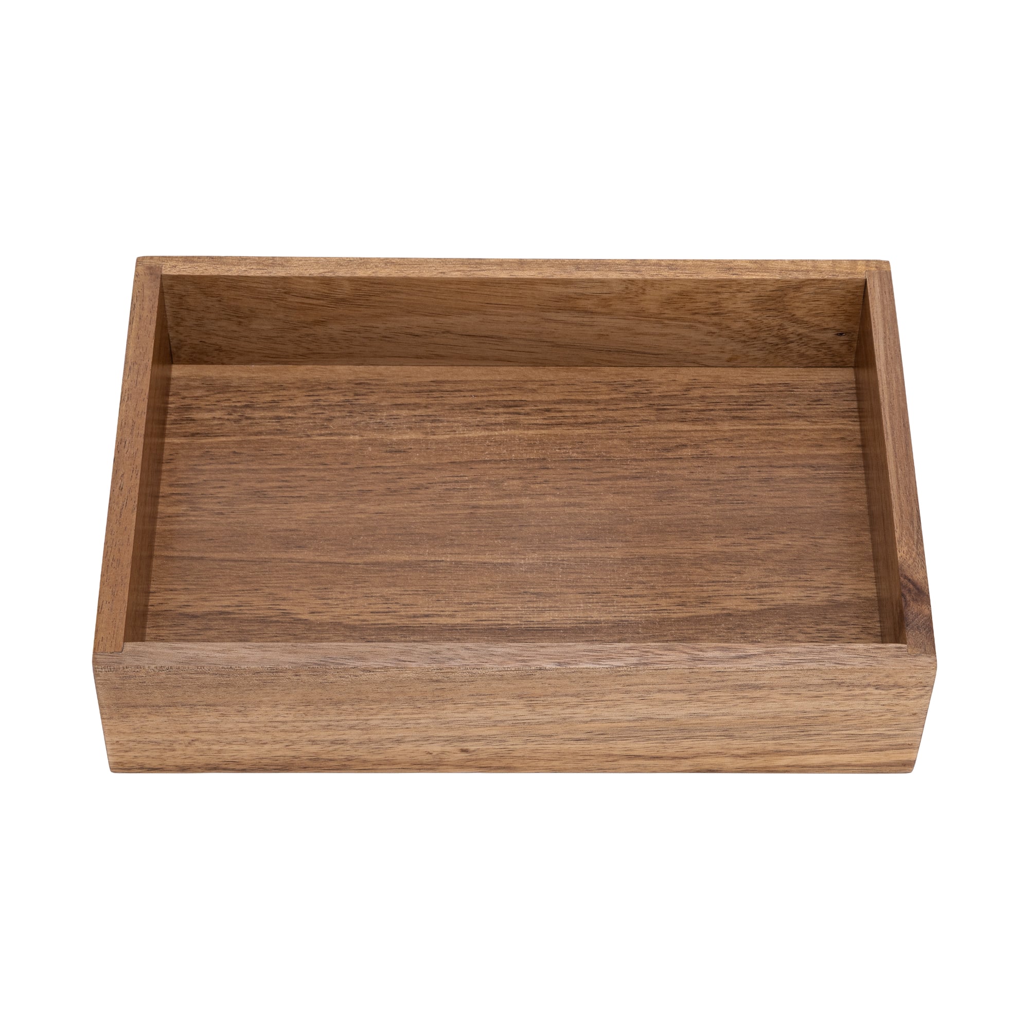 Seville Classics 9" x 6" x 2" Acacia Wood Drawer Organizer